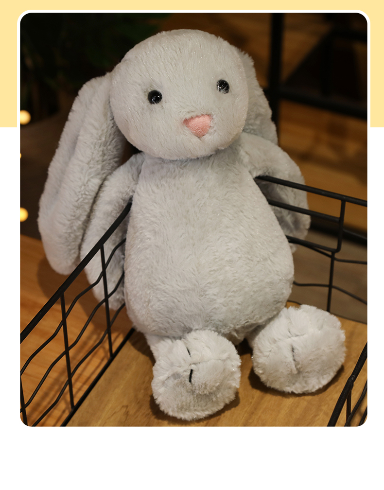 邦尼兔公仔毛绒玩具垂耳兔子玩偶可爱长耳兔毛绒娃娃大号小白兔公仔