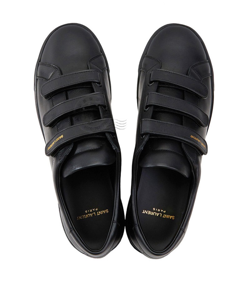 ysl圣罗兰男鞋牛皮简约平底休闲板鞋605962 0zs00 黑色605962 0zs00