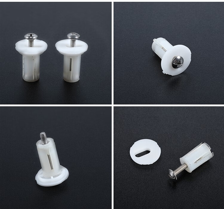 马桶盖美标 盖板通用 配件螺丝浪鲸连接件x 1号 橡胶膨胀螺丝【图片