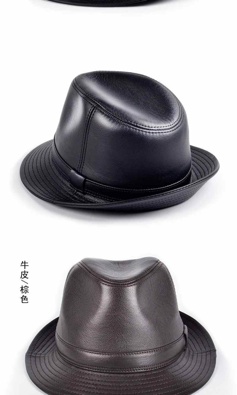 仙窝礼帽男秋冬中老年礼帽男皮帽子男士休闲老人爷爷绅士爵士帽爸爸
