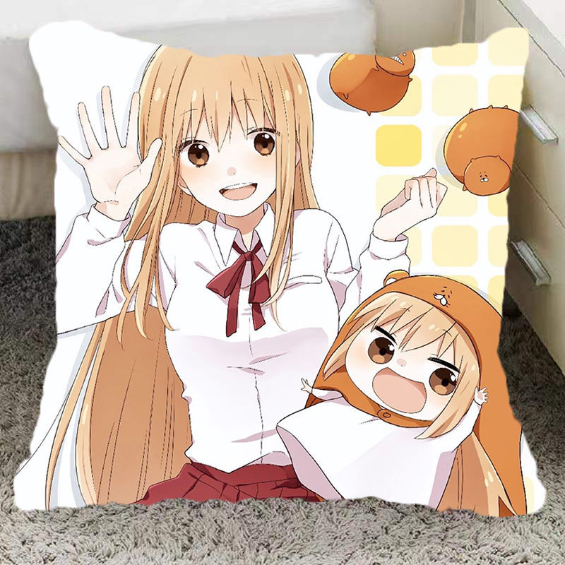 泰戈登 干物妹小埋抱枕 二次元周边同款卡通可爱靠垫卧室床头沙发靠