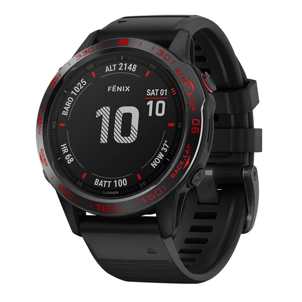 玉腾硕 适用于佳明garmin fenix6x pro刻度金属表圈表带22飞耐时6代xp