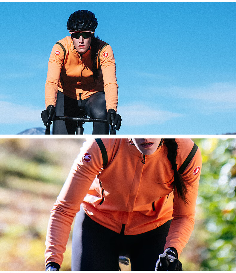 castelli 蝎子女春秋冬职业级竞赛骑行服长袖外套防风憎水4522543 085