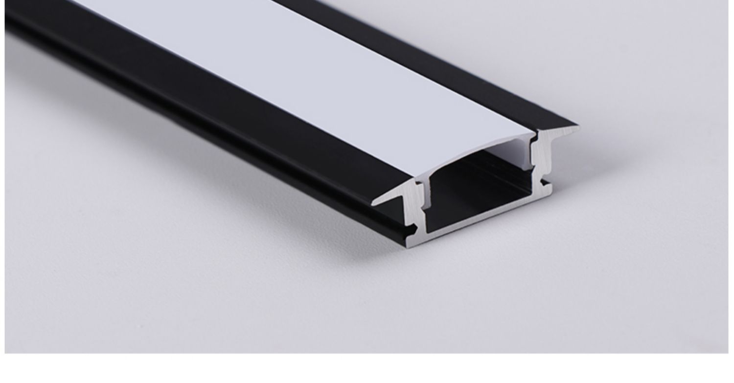 灯槽led嵌入式黑色硬灯条220v无需变压器橱柜灯暗装超亮线槽灯条钜惠