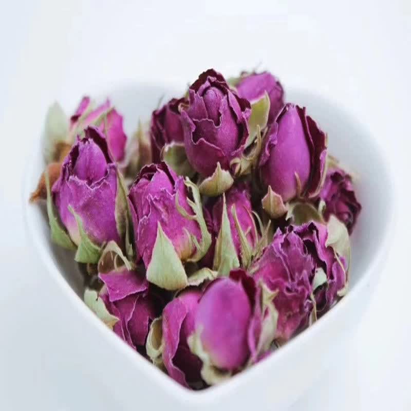 玫瑰花茶叶新疆和田沙漠小枝紫玫瑰花蕾干花苞和田玫瑰花250克