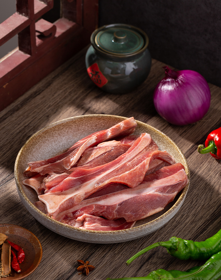 扇子骨半成品冷冻腌制12根手抓猪大排骨肉特色菜烧烤食材整箱商用