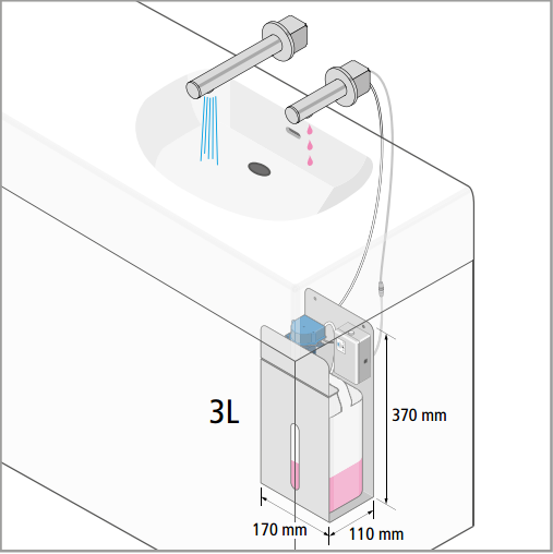 木洁入墙一体式智能机烘手器暗装感应水龙头皂液器干mj7001皂液洗手