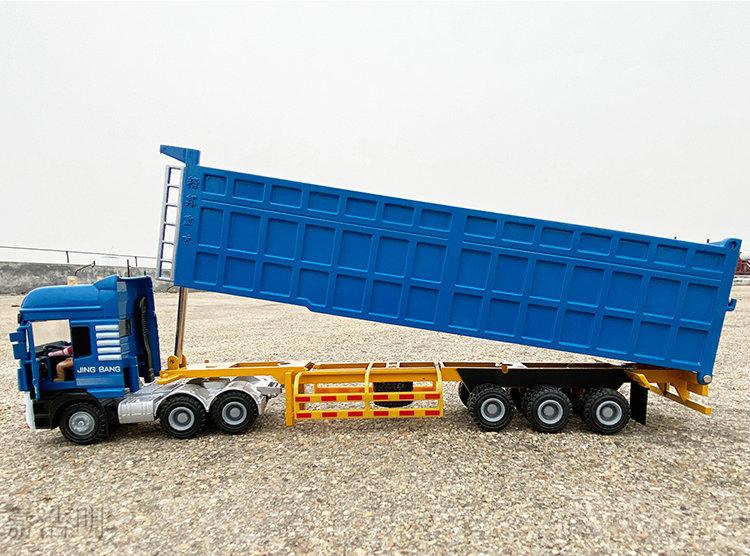 不舍天真斯太尔卡车模型1:50重型卡车合金属汽车模型大货车翻斗车运输