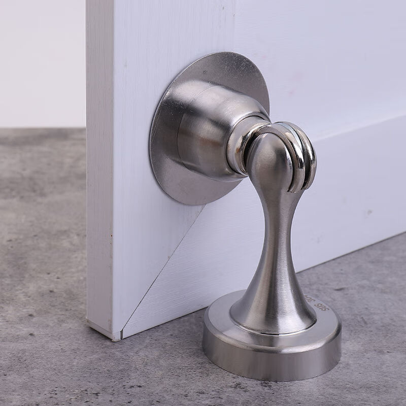 304不锈钢门吸免打孔加厚强磁强力门碰卫生间门后防锈防撞器拉丝钢