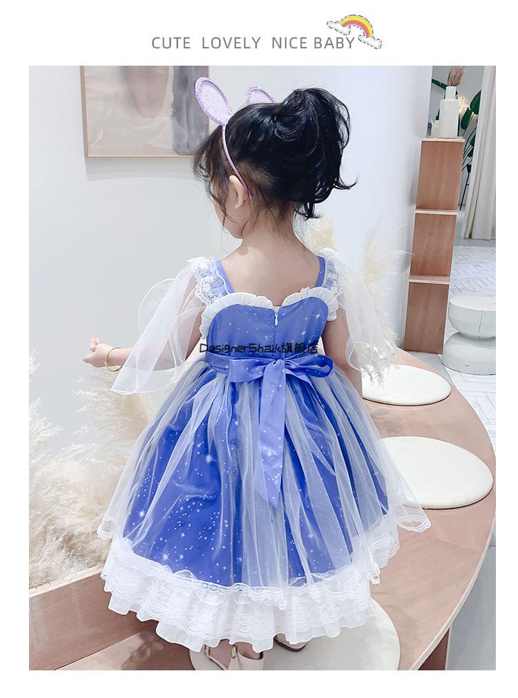 宝宝一周岁生日衣服女孩夏季女童洛丽塔公主裙礼服蓬蓬裙儿童连衣裙