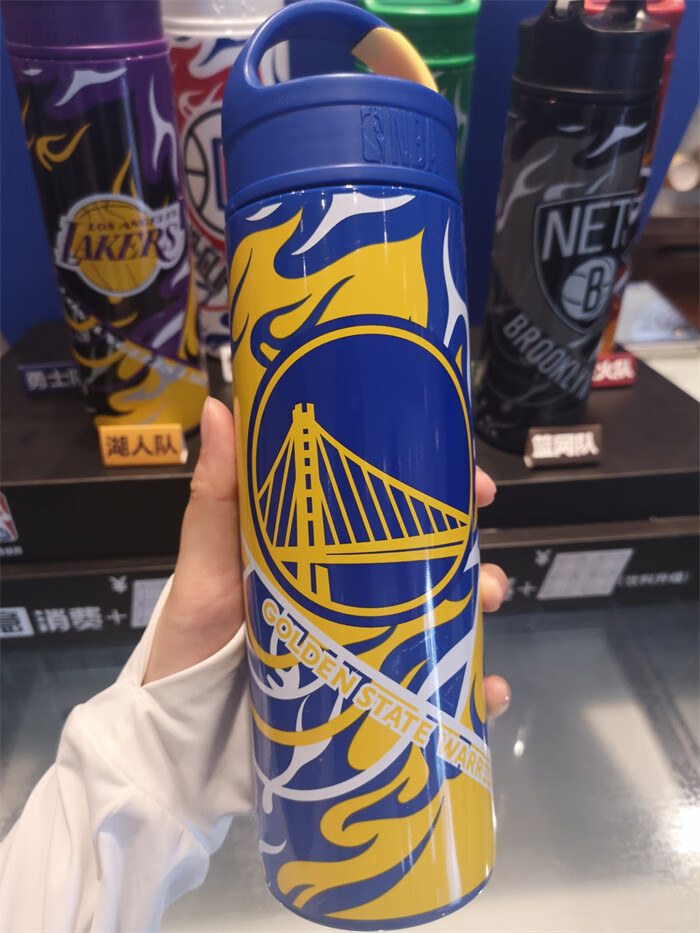 德克士2021得意杯nba合作款西部东部杯超人水杯湖人勇士杯 21年白色