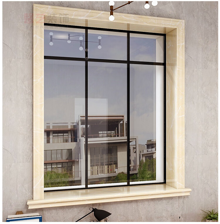 窗套包边窗框窗台板自粘线条仿大理石阳台飘窗户套框线条装饰1米的