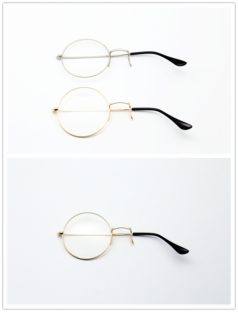 蒂霏祯单片眼镜顾昀单边框lolita怪盗基德二次元墨镜复古单个眼金框短