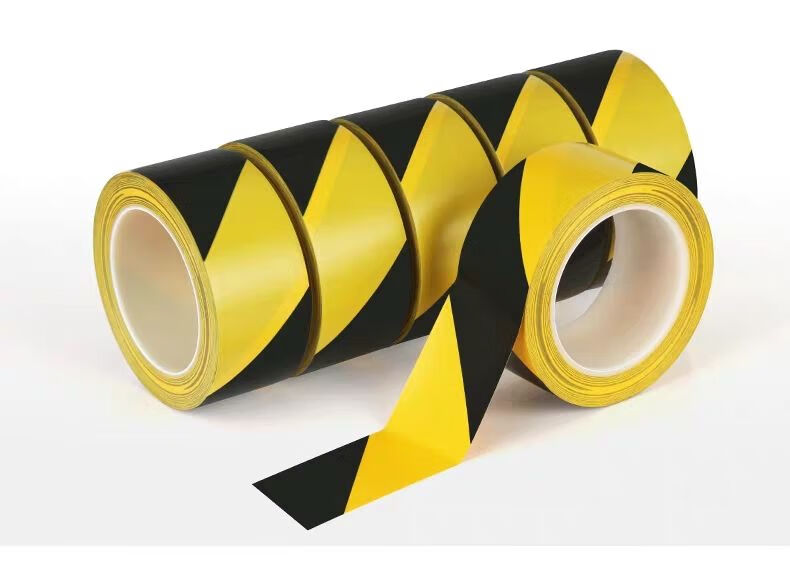 警示胶带pvc黑黄地板胶带斑马线地贴警示贴地标贴警戒线斑马胶带绿色