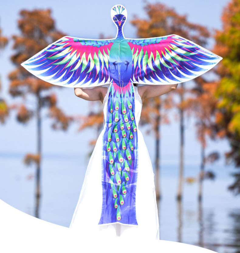 空中舞者风筝儿童微风易飞孔雀风筝大人专用中国古风风筝大型潮流鸭