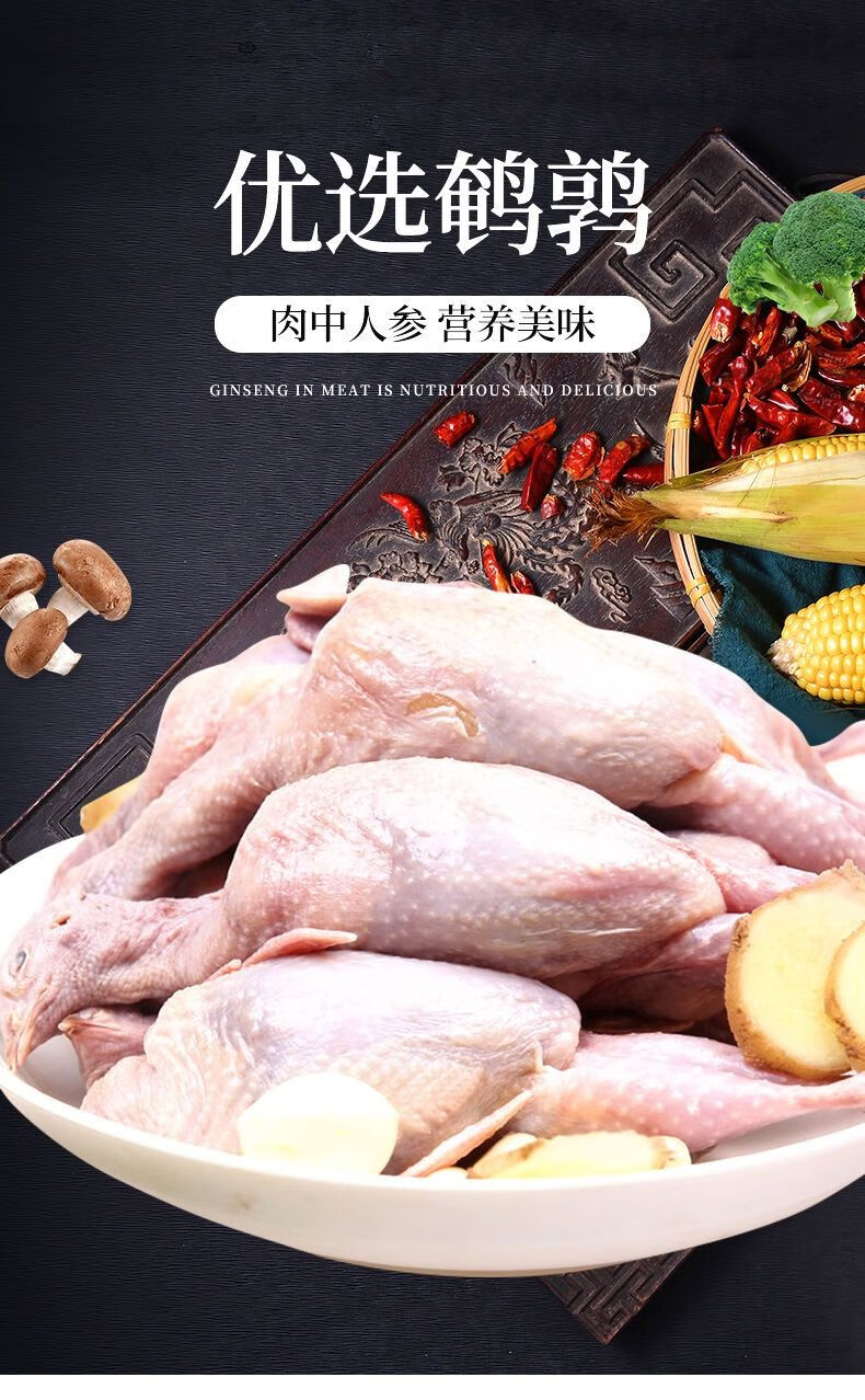 鹌鹑肉现杀母鹌鹑肉新鲜放血鹌鹑白条鹌鹑冻肉鹌鹑特大母鹌鹑 农家散