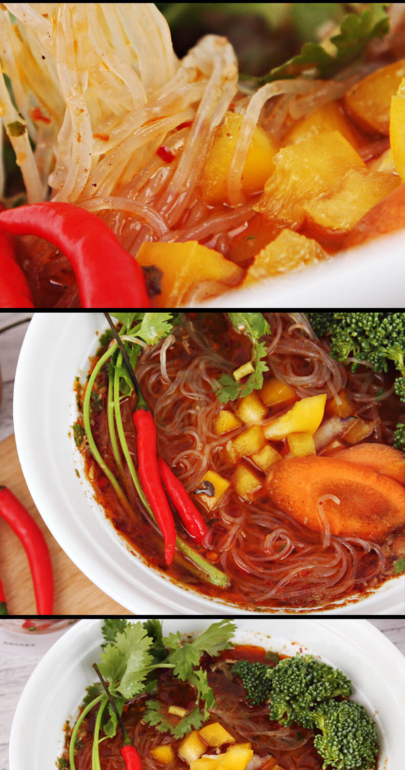 顶大粉丝酸辣味麻辣烫味非油炸方便面3种口味拼10袋整箱其他other