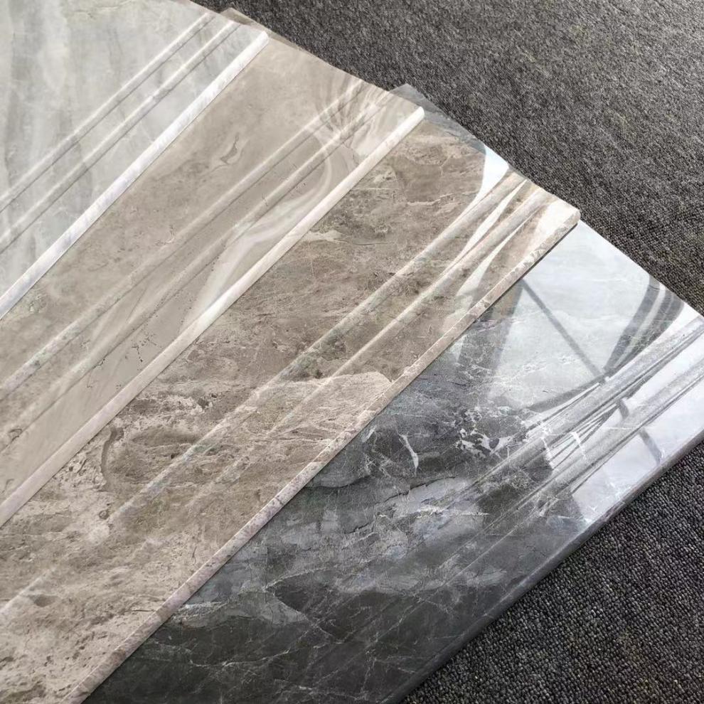 磁砖弧边釉面通体大理石楼梯瓷砖楼梯踏步砖一体式防滑台阶地板砖磁砖