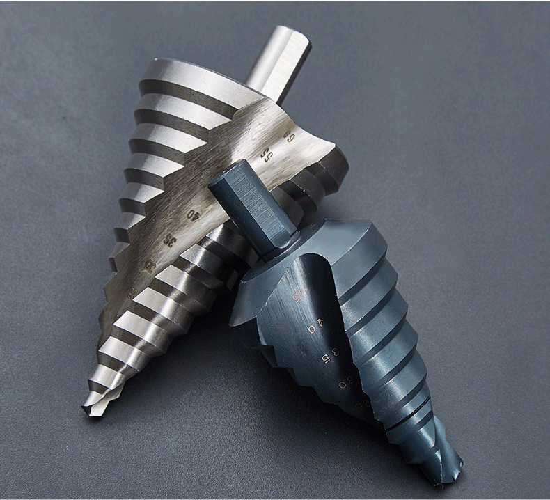 宝塔钻头开孔器不锈钢金属专用扩孔钻头阶梯钻锥形多功能打孔 三支