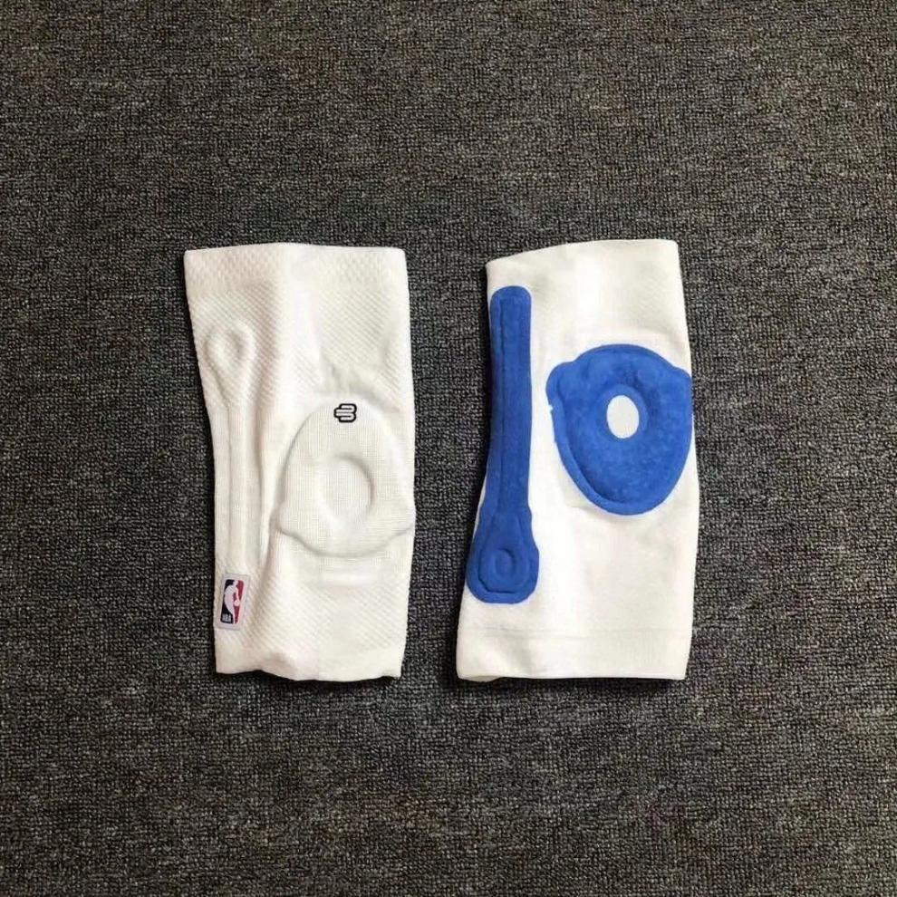 鲍尔·芬护膝nba款黑白色篮球德国新款运动膝盖护具 黑色单只 5码(170