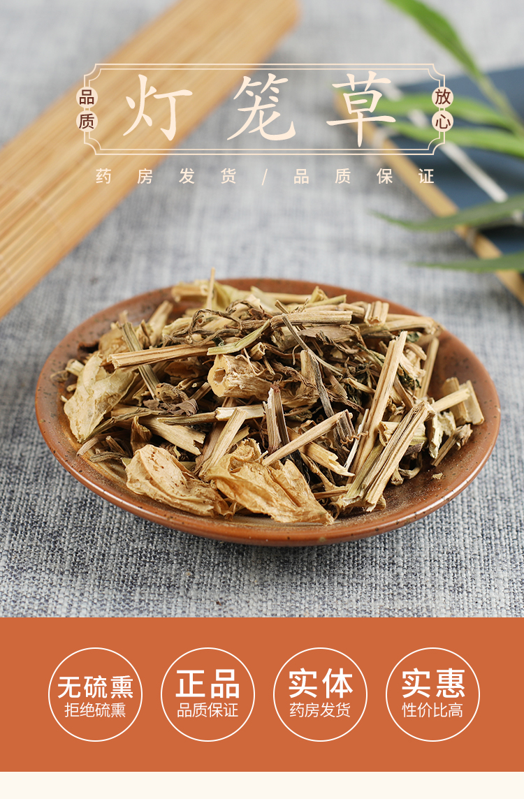 灯笼草中药材店铺灯笼草灯笼泡草打额泡天泡草黄灯笼挂金灯50克