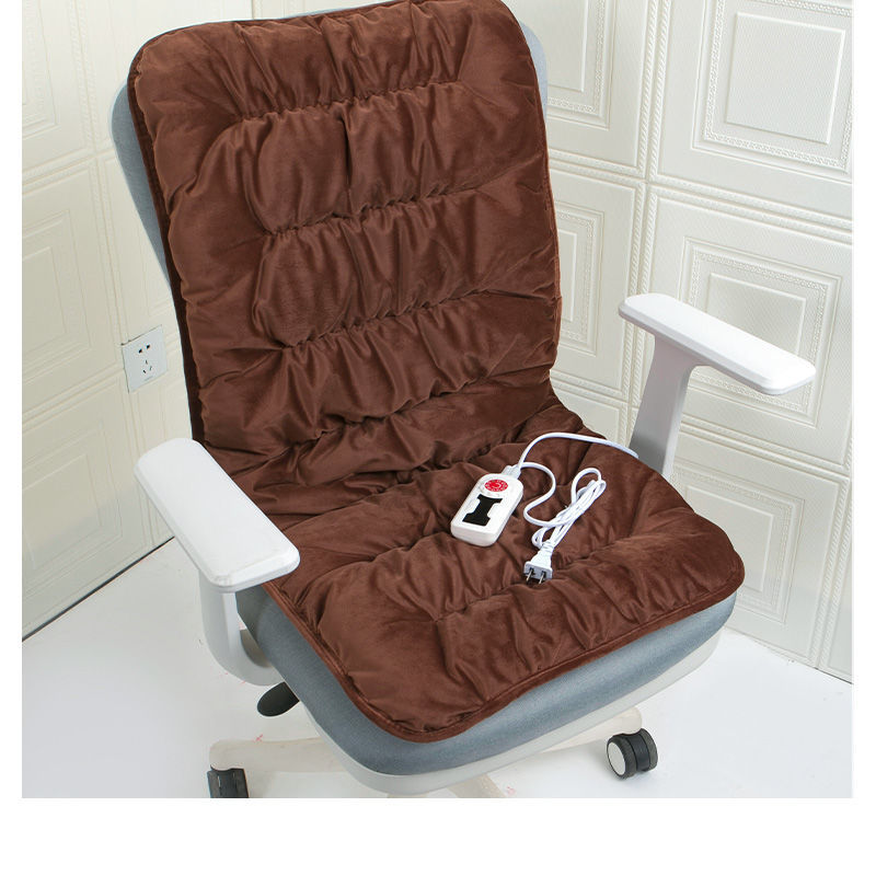 保暖电热坐垫电加热坐垫办公室椅子垫学生屁垫毛绒保暖椅垫发热座垫