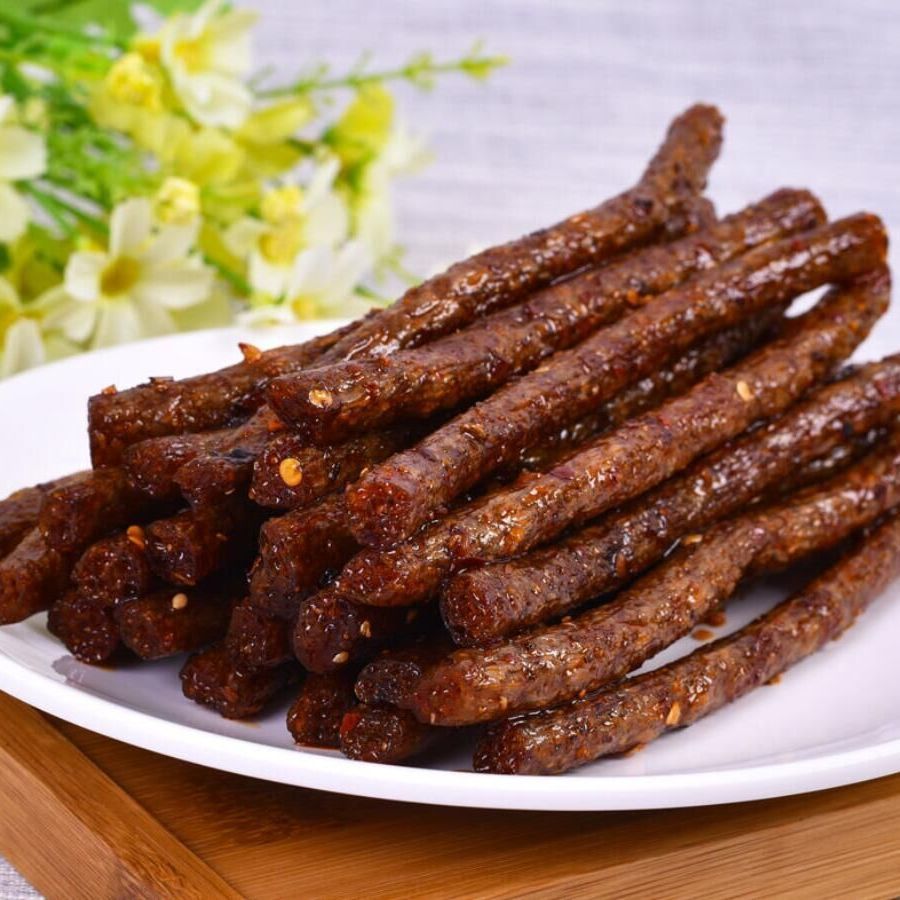 超大包君仔素火爆鸡筋辣条210g儿时怀旧网红麻辣零食火爆鸡筋210g3袋