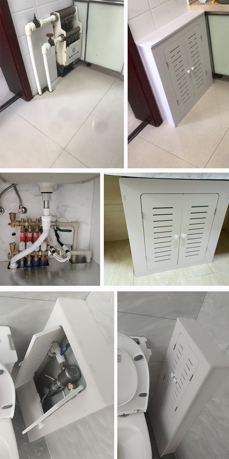 分水器遮挡柜地暖分水器遮挡罩卫生间暖气片遮挡柜多功能燃气表箱遮挡