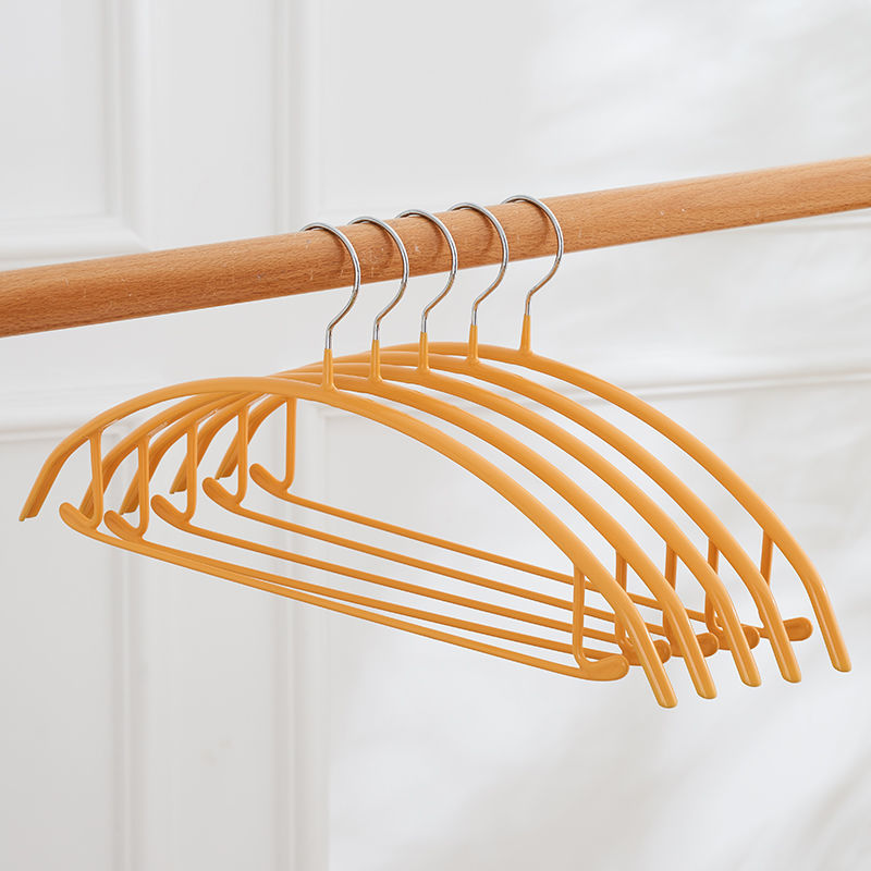 环保衣服架衣撑成人衣架塑料衣挂衣服挂学生803半圆浸胶衣架灰10个装