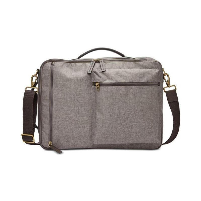 fossil/化石男双肩包背包15英寸电脑包耐磨涤纶商务公文633129【图片