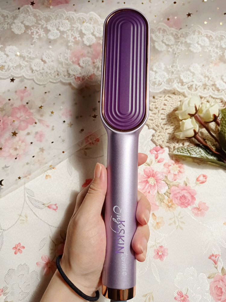 不舍天真金稻直发梳负离子kd380k直卷两用不伤发家用卷发棒懒人夹板