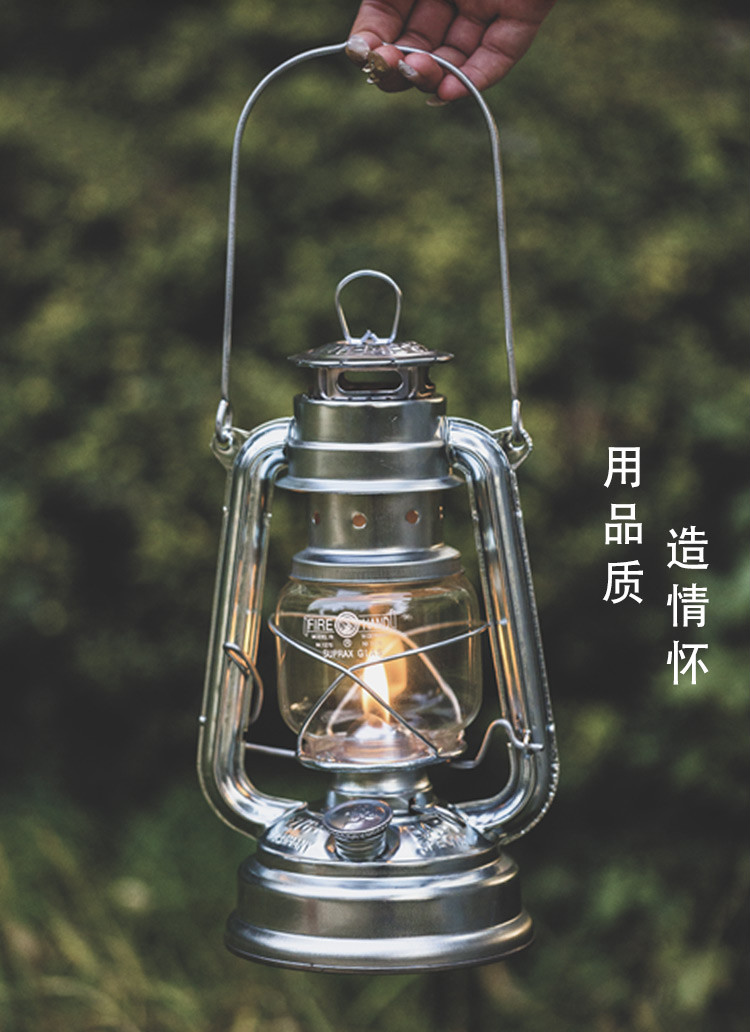 小马灯煤油灯老式手提中欧版复古露营灯野营灯帐篷灯营地中号黑色马灯