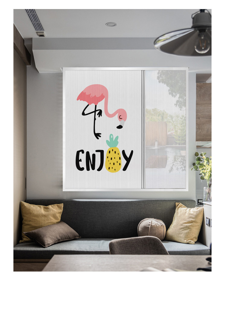 遮阳透气纱推拉窗帘隔热全遮光隐形帘百叶窗折叠日夜两用帘门帘26平方