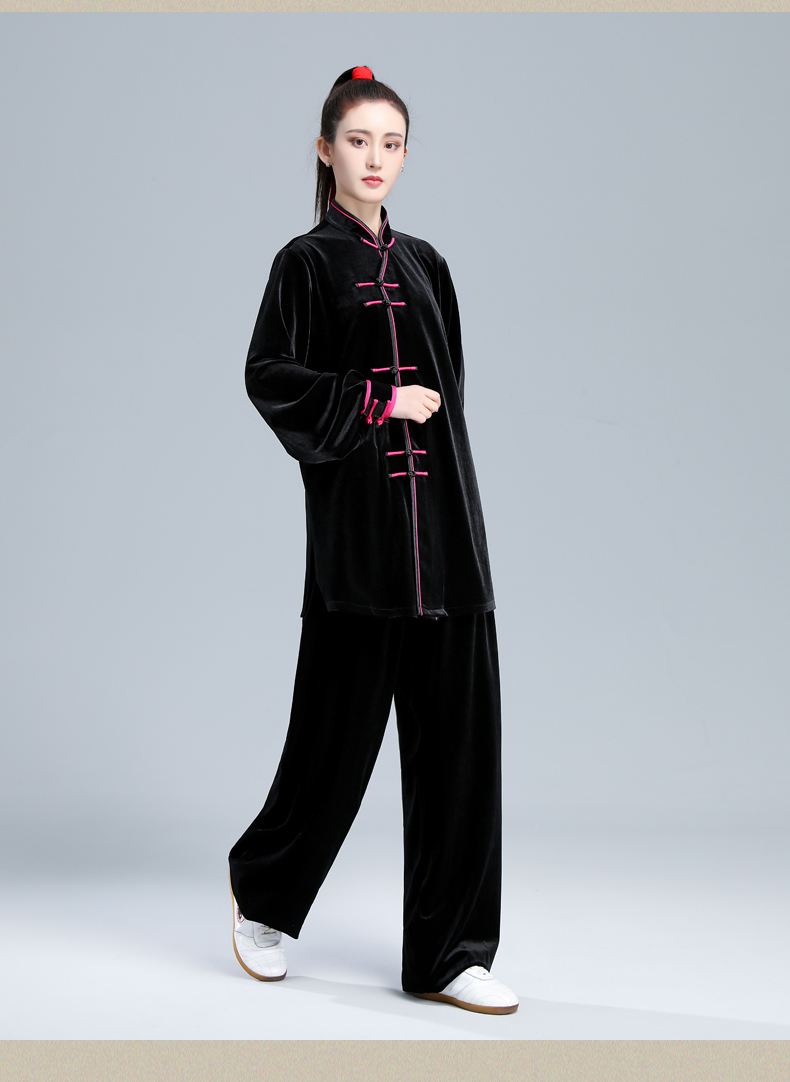 太极服套装女中老年人武术练功服晨练服太极拳服装比赛表演服孔雀蓝s