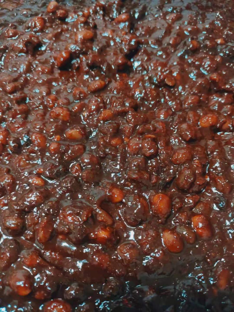 安徽特产酱豆子农家自制纯手工黄豆酱豆瓣酱自然晾晒夹馍拌饭酱 1斤