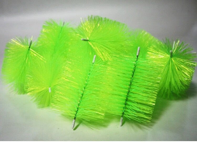 鱼池过滤材料过滤毛刷十字不锈钢水族养殖场鱼缸锦鲤鱼池过滤毛刷