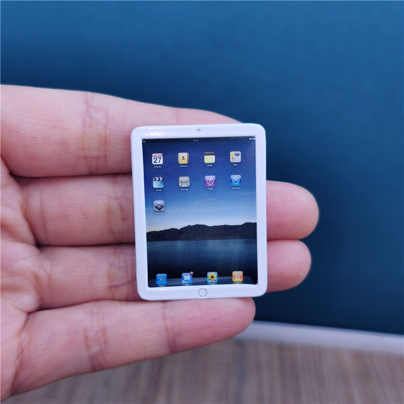 笔记本电脑模型112迷你微缩笔记本电脑112娃娃屋仿真苹果台式ipad配件