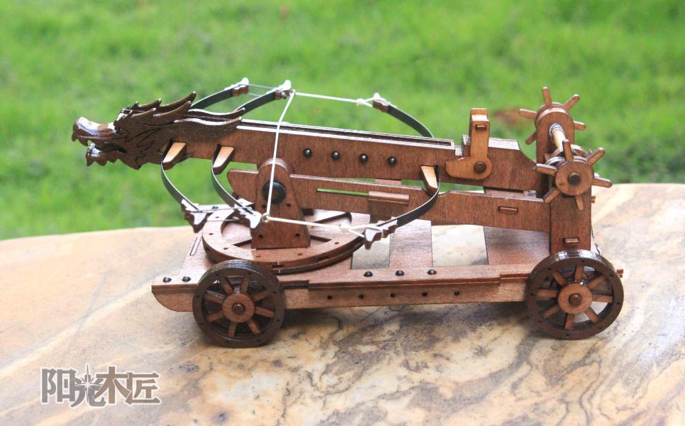 床弩宋朝神臂弩古战车模型投石车抛石机攻城车诸葛连弩仿古款双发拼装
