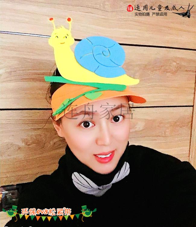 老虎和狐狸头饰大象表演道具长颈鹿头套灰狼面具儿童卡通动物帽子松鼠