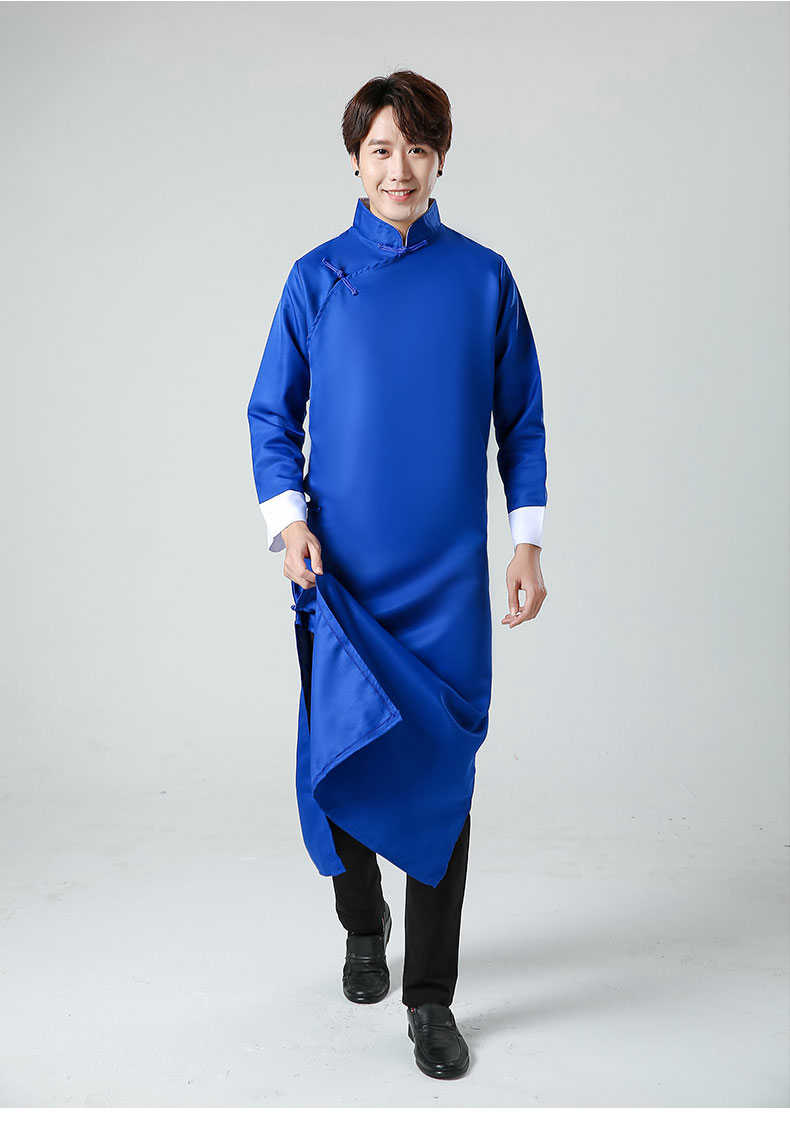 相声服装大褂男民国长衫五四青年学生装中式伴郎服长袍马褂演出服定制