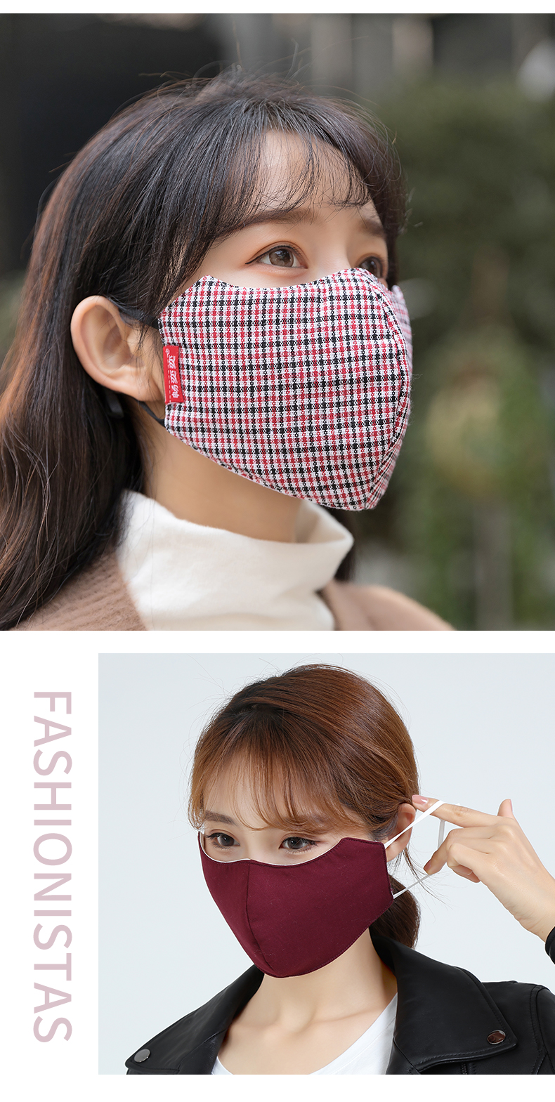 年底清仓60南极人纯棉保暖口罩冬天防风防寒可水洗加大加厚女神时尚