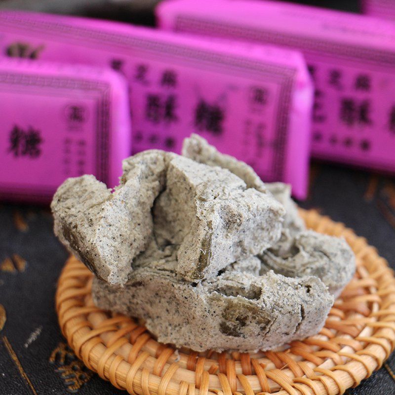 安徽安庆特产老式酥糖老人爱吃的零食童年回忆传统手工黑芝麻糕点黑