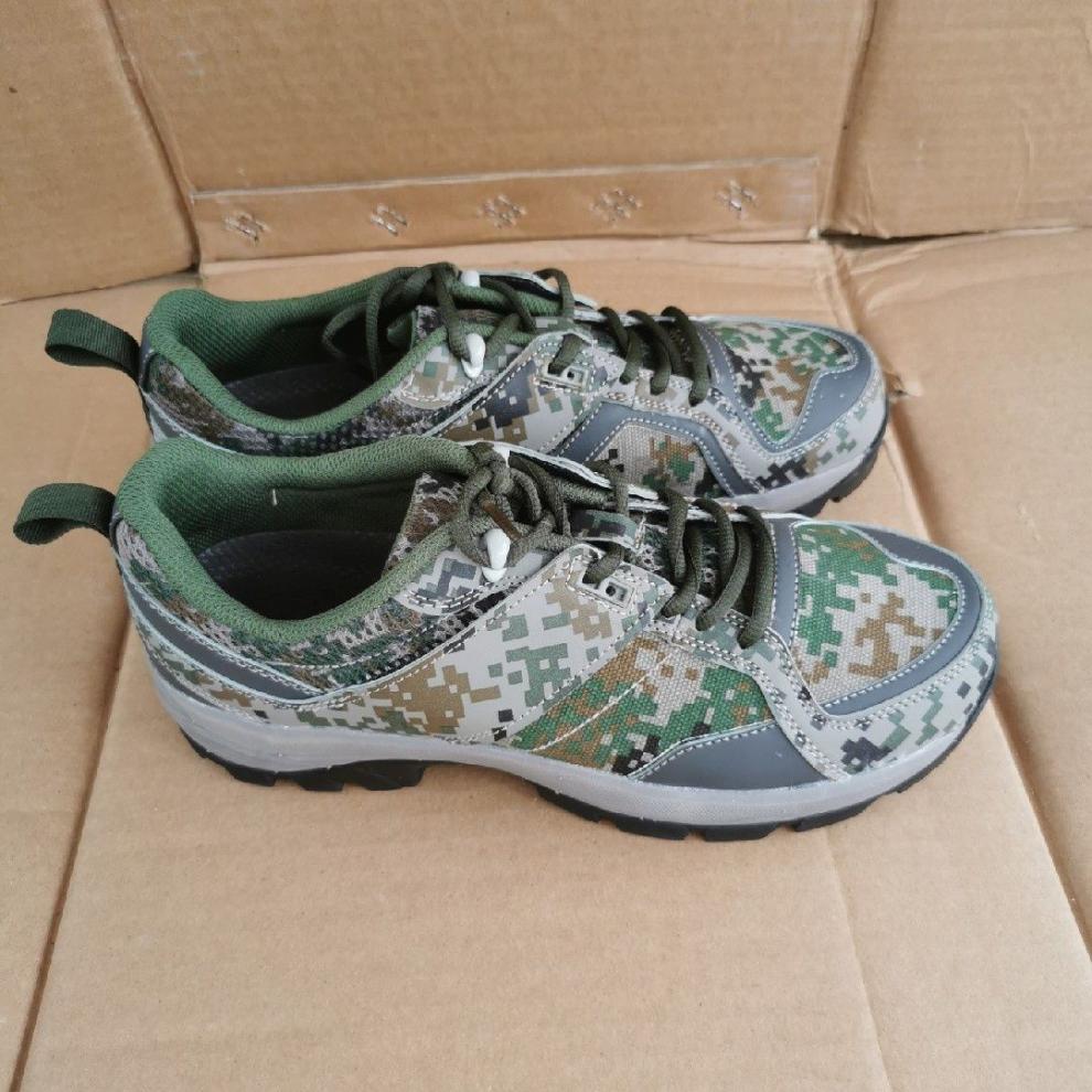 迷彩跑鞋3514存迷彩作训鞋式12a跑鞋轻便休闲运动鞋处理 军绿色 40