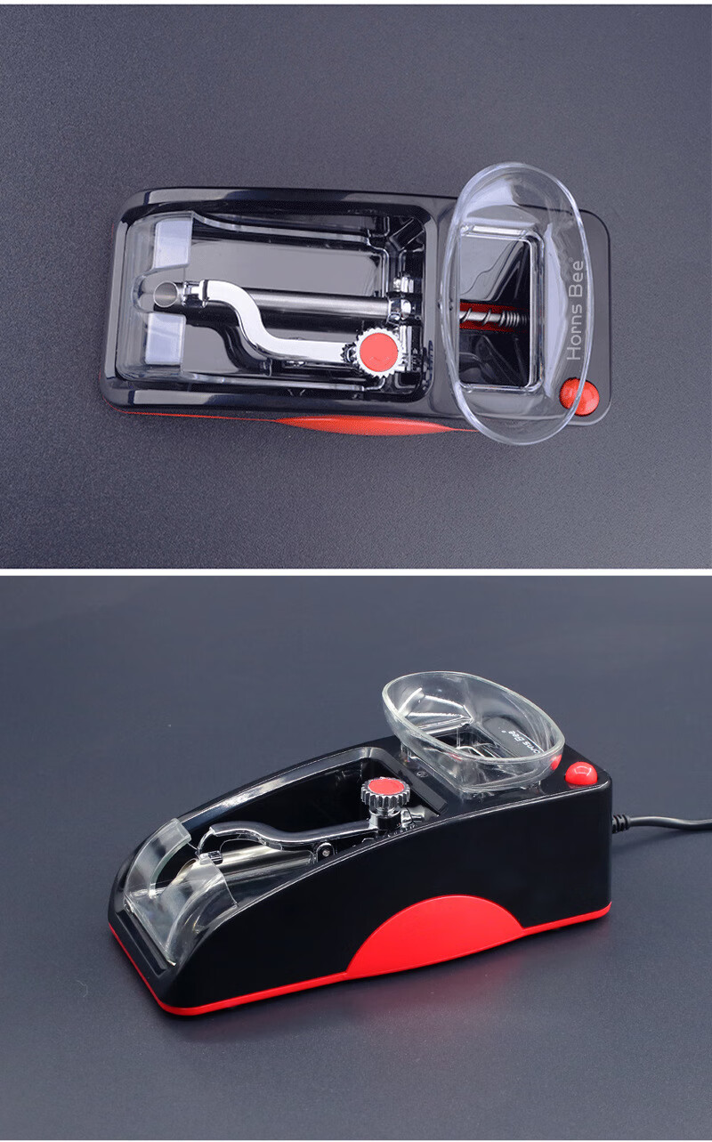 全自动卷烟器家用烟纸空心成品电动拉烟器卷烟机空烟管烟筒填烟器 红