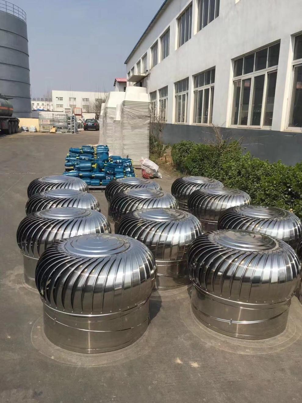 无动力风帽通风器不锈钢自转风机风球厂房烟道换气扇自然排风100型