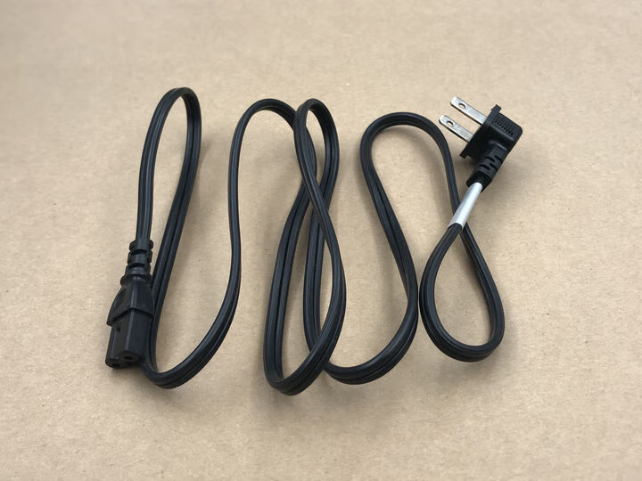 适用飞利浦乐视海尔长虹aoc电视机电源线d字形平口一方一圆插口显示器