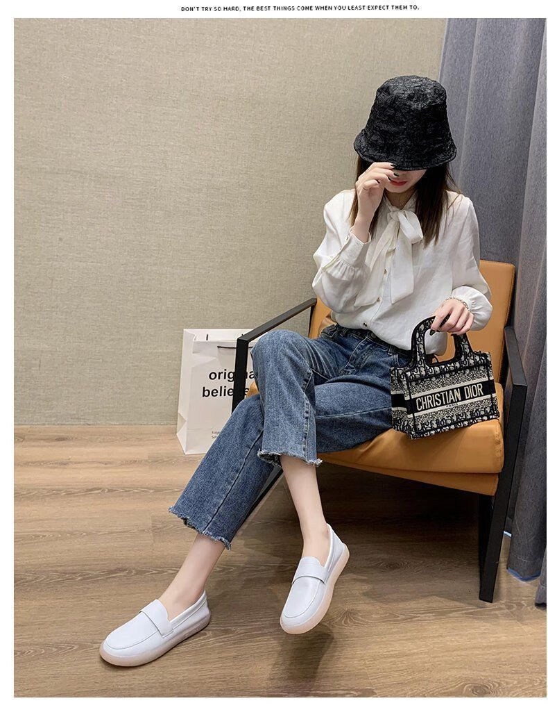 护士鞋护士鞋女软底透气防滑小白平底舒适医护工作春秋单鞋子 白色 39