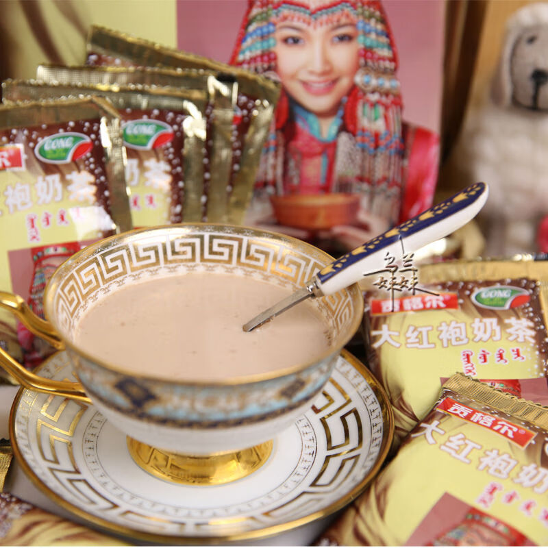 内蒙古赤峰特产贡格尔奶茶粉咸味速溶独立装甜味400g蒙古奶茶大红袍