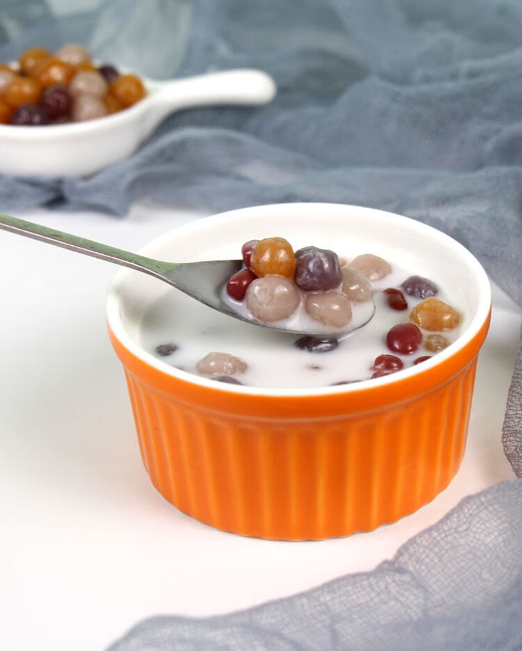 商用珍珠混合小芋圆三色混合装彩色小丸子奶茶店专用原材料500g三色