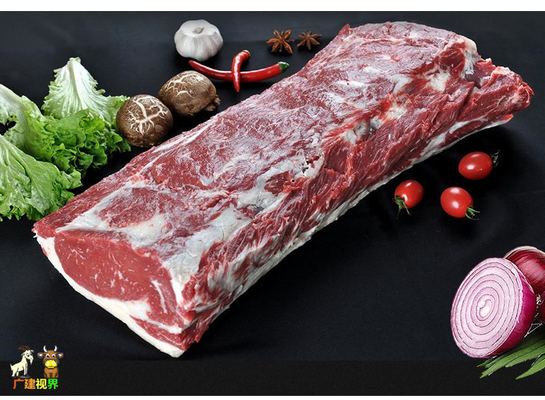 顺丰现货清真原切大西冷牛外脊大块鲜牛肉牛排烤肉纯干无添加大块发货
